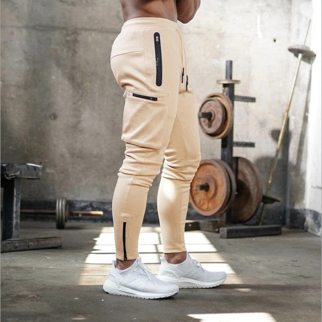Casual Fashion Cotton  Skinny Zipper Design Workout Pant