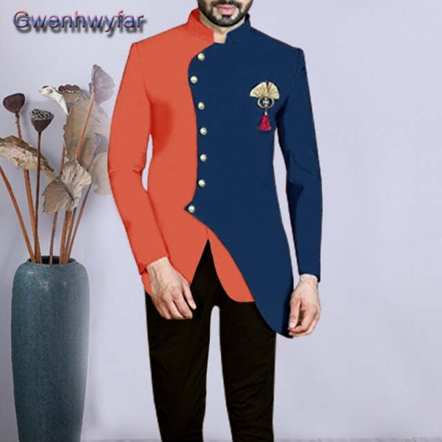 Gwenhwyfar Formal Wedding Tuxedo for Gentleman Prom Suits Slim Fit 2 Piece Boyfriend Men Fashion Set Blazer with Pants Custom