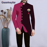 Gwenhwyfar Formal Wedding Tuxedo for Gentleman Prom Suits Slim Fit 2 Piece Boyfriend Men Fashion Set Blazer with Pants Custom