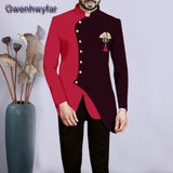 Gwenhwyfar Formal Wedding Tuxedo for Gentleman Prom Suits Slim Fit 2 Piece Boyfriend Men Fashion Set Blazer with Pants Custom