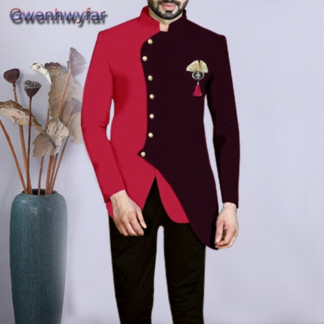 Gwenhwyfar Formal Wedding Tuxedo for Gentleman Prom Suits Slim Fit 2 Piece Boyfriend Men Fashion Set Blazer with Pants Custom