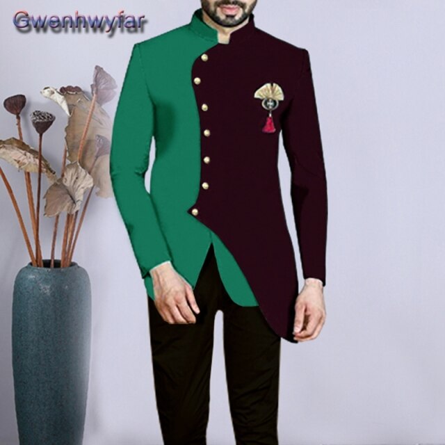 Gwenhwyfar Formal Wedding Tuxedo for Gentleman Prom Suits Slim Fit 2 Piece Boyfriend Men Fashion Set Blazer with Pants Custom