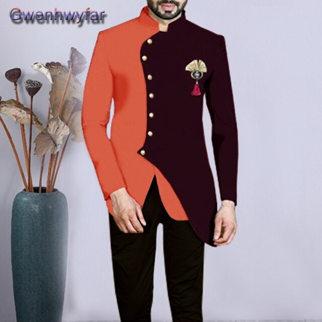 Gwenhwyfar Formal Wedding Tuxedo for Gentleman Prom Suits Slim Fit 2 Piece Boyfriend Men Fashion Set Blazer with Pants Custom