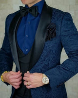 Italian Design Custom Made Black Smoking Tuxedo