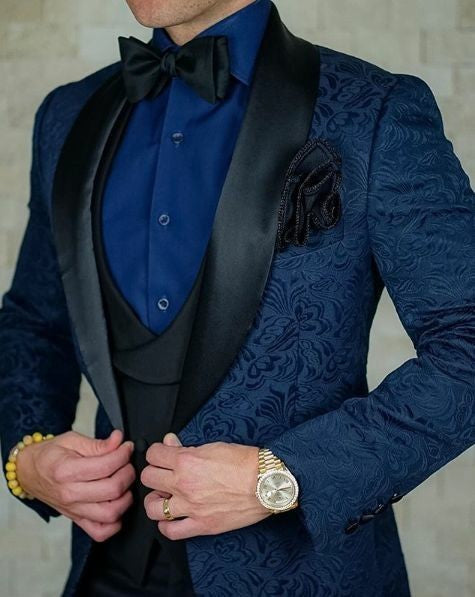 Italian Design Custom Made Black Smoking Tuxedo