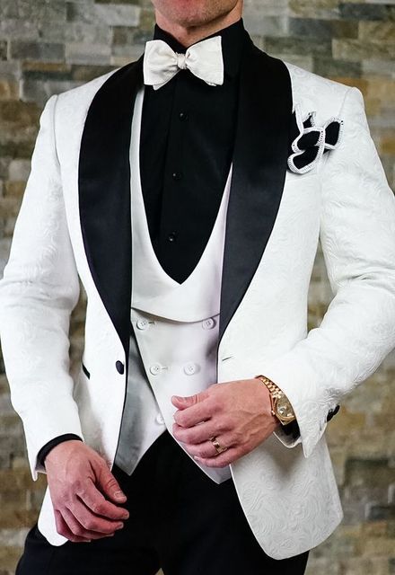 Italian Design Custom Made Black Smoking Tuxedo