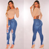 Jean Jacket Women Denim Jackets Blue Jean Jacket Hot Tassel Ripped Denim Jacket Women Hole New Fashion Denim Blue Long Coat