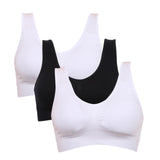 Seamless With Pads Active Vest Wireless Brassiere Bra