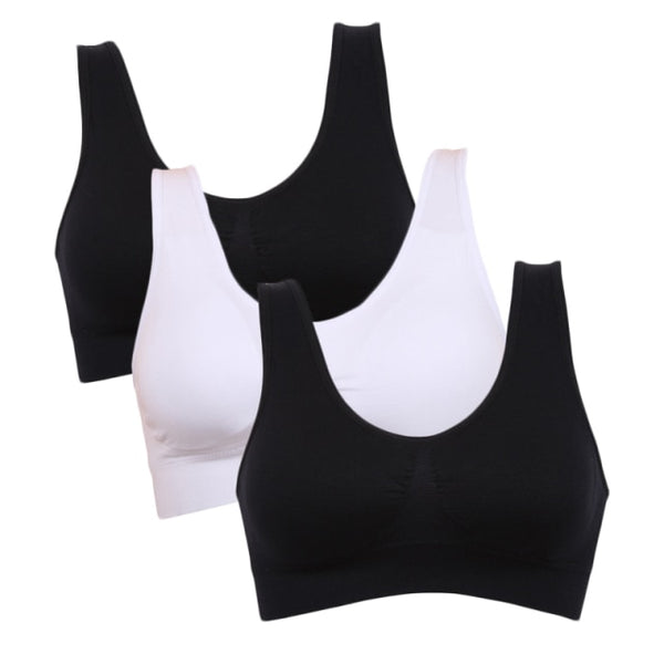 Seamless With Pads Active Vest Wireless Brassiere Bra