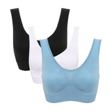 Seamless With Pads Active Vest Wireless Brassiere Bra