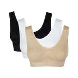 Seamless With Pads Active Vest Wireless Brassiere Bra