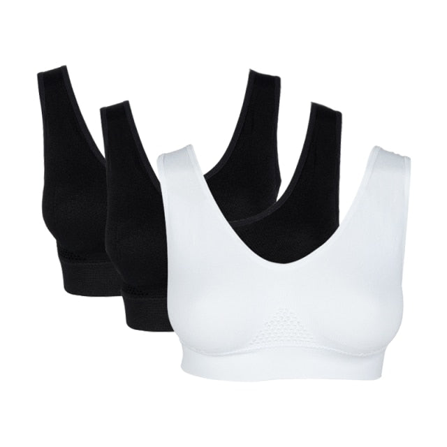Seamless With Pads Active Vest Wireless Brassiere Bra