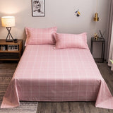 WOSTAR Geometry printed bed sheet set and pillowcase summer super soft