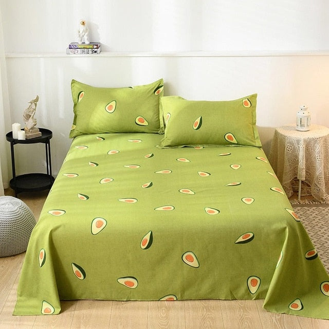 WOSTAR Geometry printed bed sheet set and pillowcase summer super soft