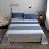 WOSTAR Geometry printed bed sheet set and pillowcase summer super soft