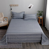 WOSTAR Geometry printed bed sheet set and pillowcase summer super soft