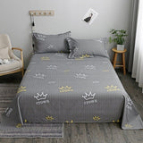WOSTAR Geometry printed bed sheet set and pillowcase summer super soft