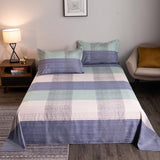 WOSTAR Geometry printed bed sheet set and pillowcase summer super soft