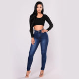 Woman Jeggings Pantalones De Mujer Mezclilla Elastic Skinny Jeans Solid Color Women's Slimming High Stretch Jeans Pencil Pants