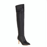 Heels Pointed Toe Knee Boots