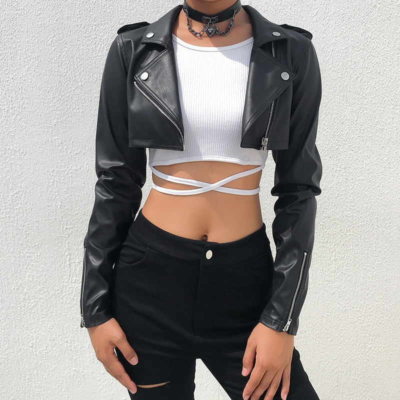 Darlingaga Street Motorcycle Faux Leather Jacket
