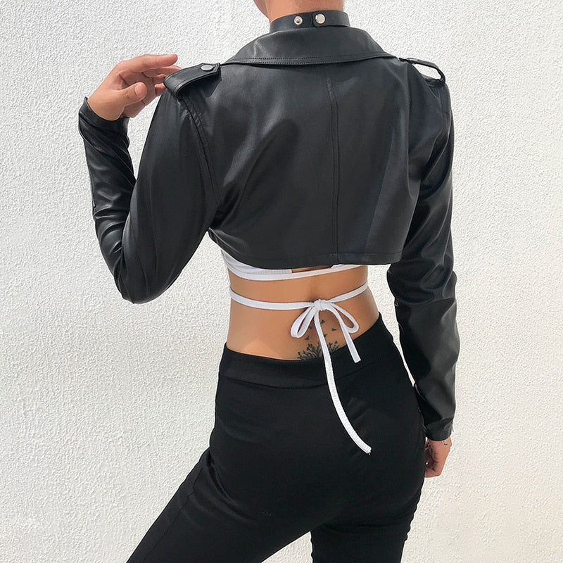 Darlingaga Street Motorcycle Faux Leather Jacket