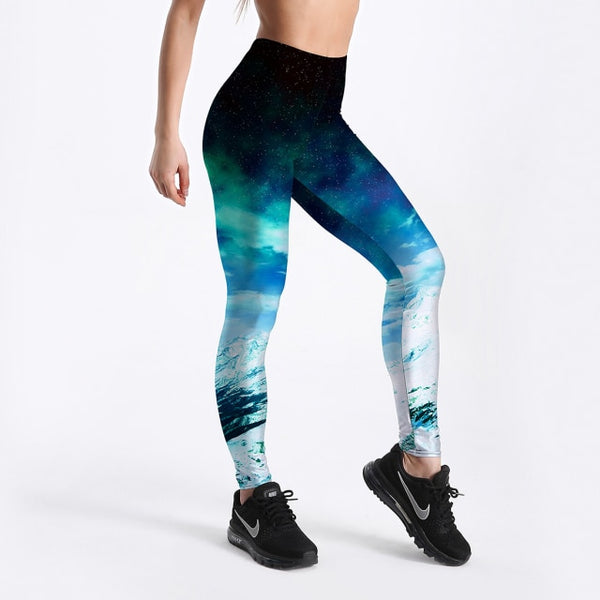 Cartoon Ice Cream Horse Skull Digital Printed Legging