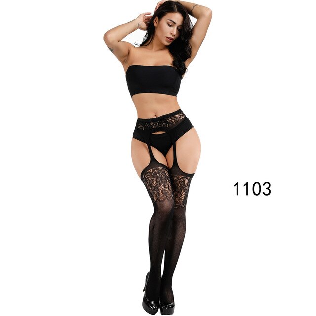 Fishnet Nylon Long Socks Sex Belt Standard