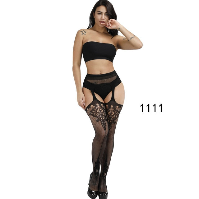 Fishnet Nylon Long Socks Sex Belt Standard