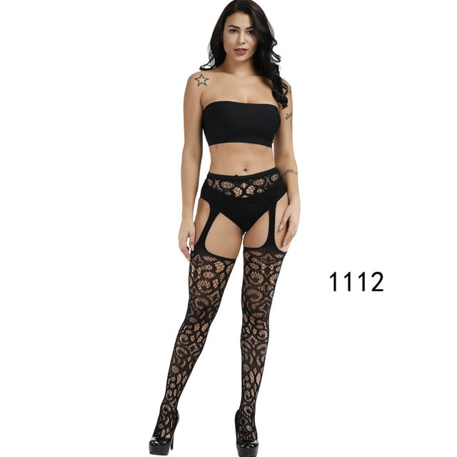 Fishnet Nylon Long Socks Sex Belt Standard
