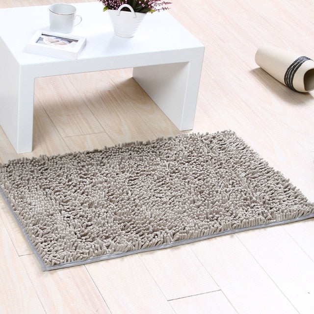 Absorbent microfiber bath mat