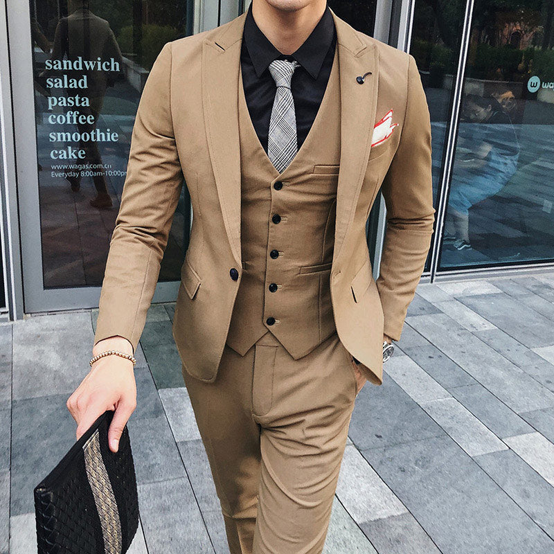 Fashion Boutique Solid Color Formal Business Suit