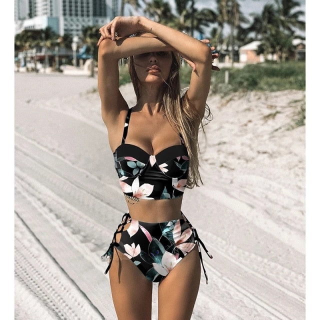 Push Up Bandage Bikini Swimwear Women