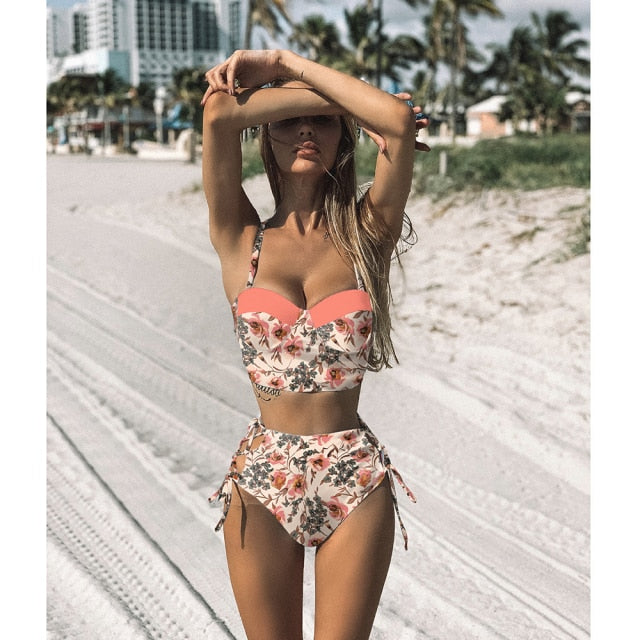 Push Up Bandage Bikini Swimwear Women