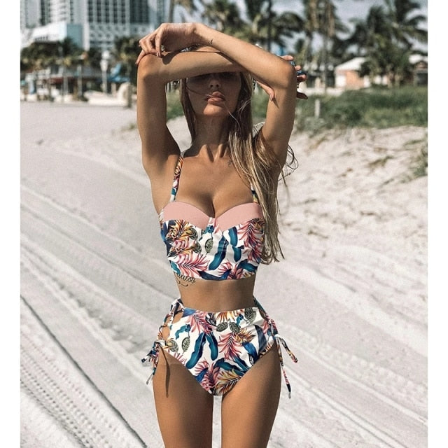 Push Up Bandage Bikini Swimwear Women