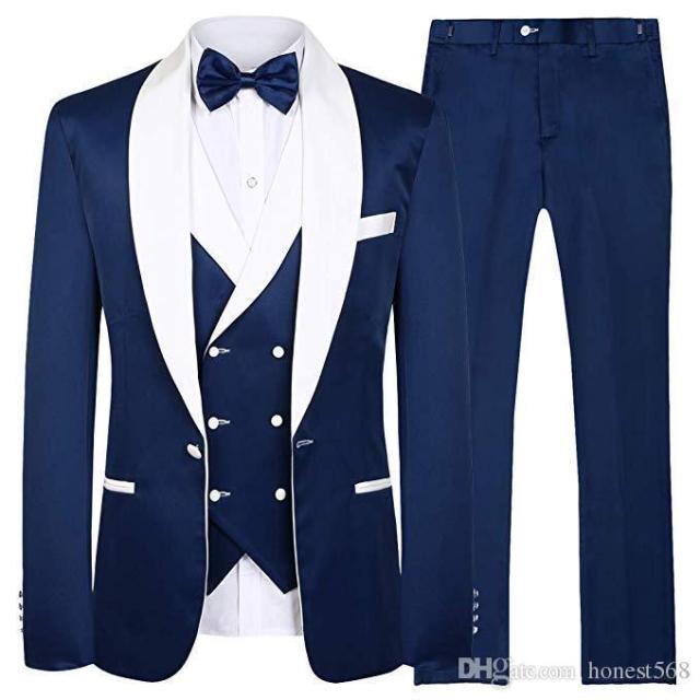 One Button Groomsmen Notch Lapel Groom Tuxedos