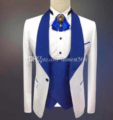 One Button Groomsmen Notch Lapel Groom Tuxedos