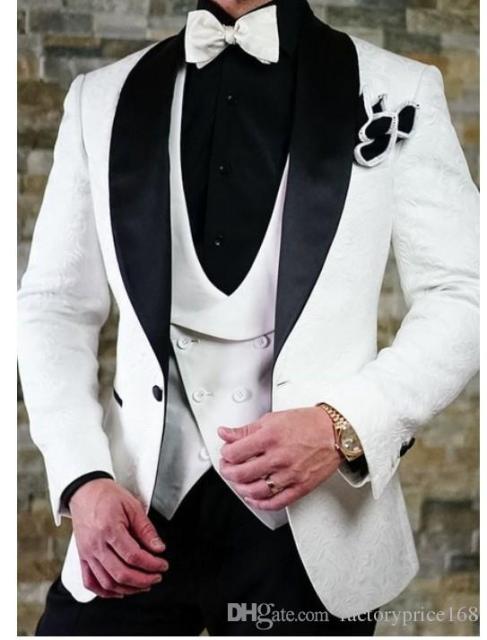 One Button Groomsmen Notch Lapel Groom Tuxedos