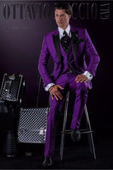 One Button Groomsmen Notch Lapel Groom Tuxedos