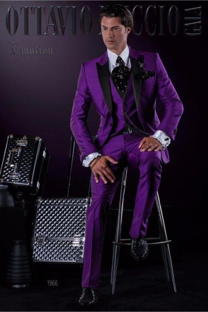 One Button Groomsmen Notch Lapel Groom Tuxedos
