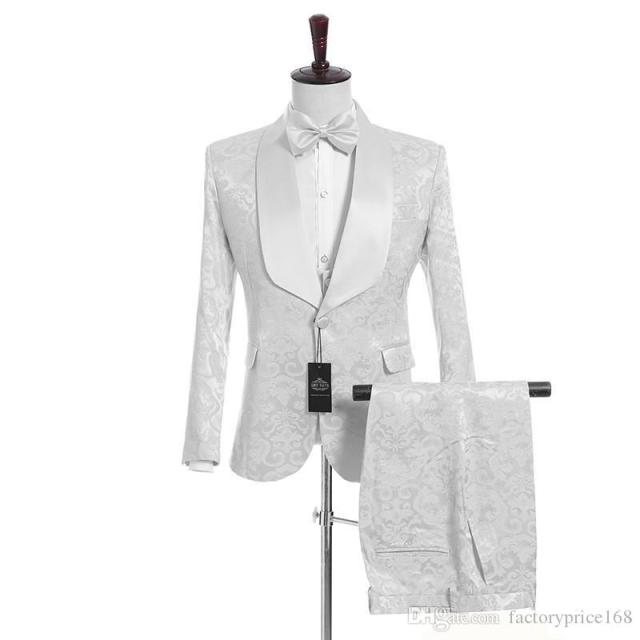 One Button Groomsmen Notch Lapel Groom Tuxedos