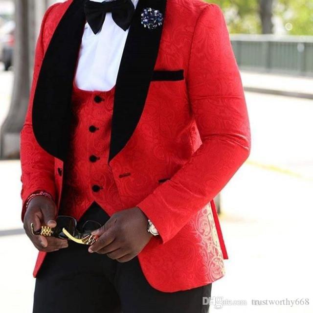 One Button Groomsmen Notch Lapel Groom Tuxedos