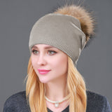 Autumn Winter Knitted Wool Hats For Women