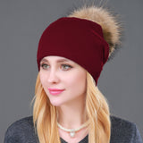 Autumn Winter Knitted Wool Hats For Women