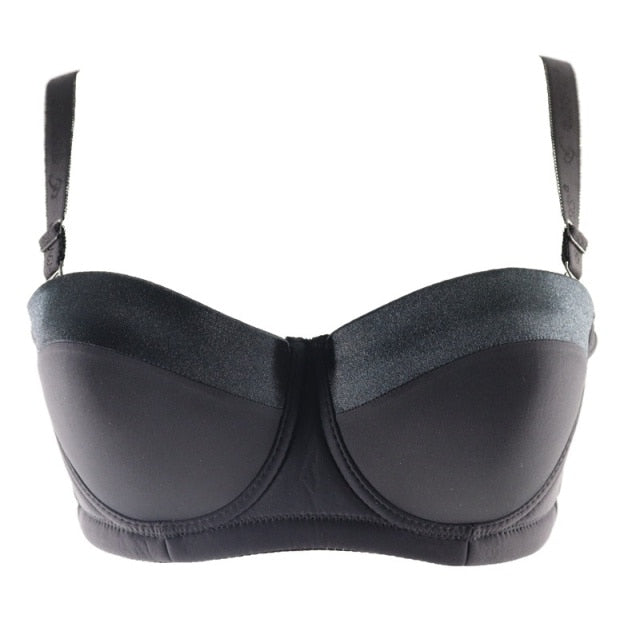 Smooth Padded Convertible Strapless Half Cup Bra