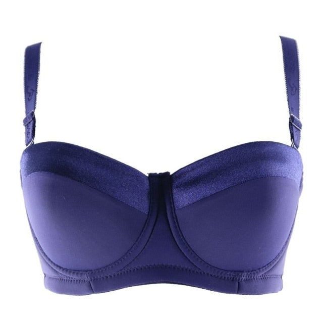 Smooth Padded Convertible Half Cup Underwire Bra