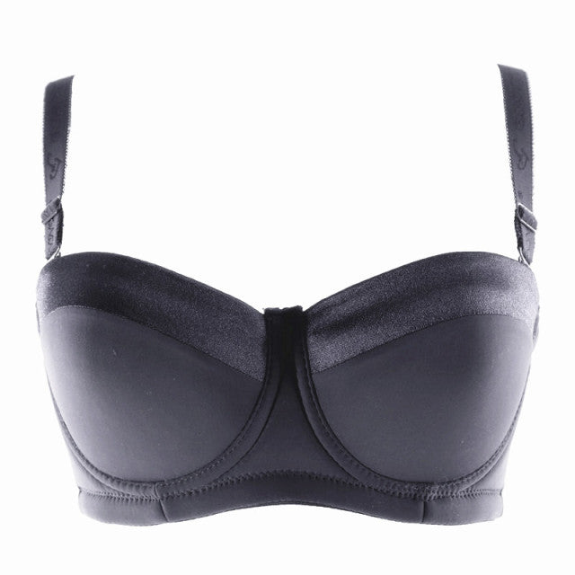 Smooth Padded Convertible Strapless Half Cup Bra