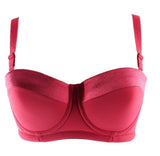 Smooth Padded Convertible Strapless Half Cup Bra