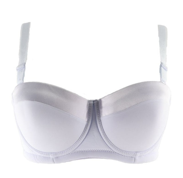 Smooth Padded Convertible Strapless Half Cup Bra