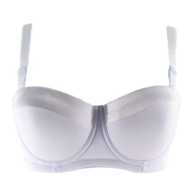 Smooth Padded Convertible Half Cup Underwire Bra